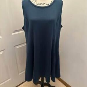 Teal Old Navy Fit & Flare Dress XXL